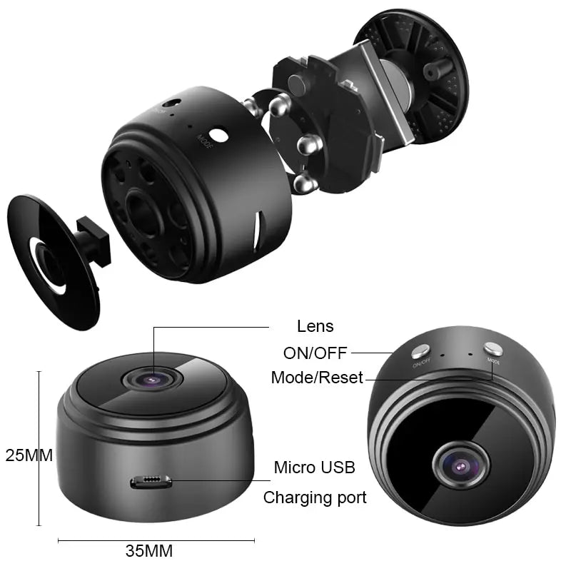 A9 mini câmera wi fi monitoramento sem fio proteção de segurança