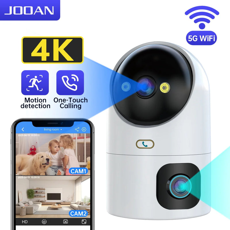 Monitor de Bebê JOOAN 4K Câmera Lente Dupla